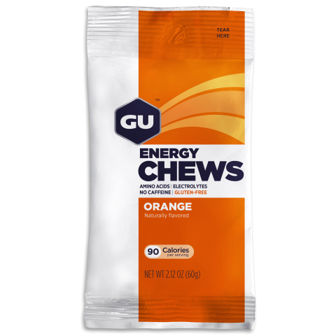 Gu - Energy Chews orange packaging